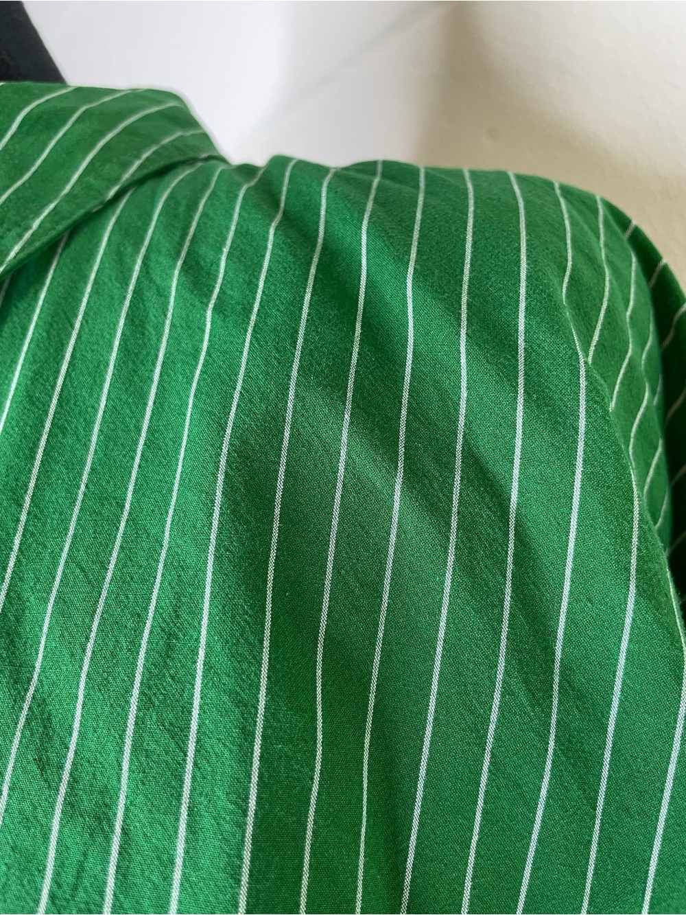 Madewell Signature Poplin Cargo Button-Up Shirt In Stripes In Varsity Green - Picture 8 of 11